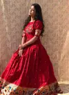 Red Colour Jacquard Silk With Zari Weaving Work Gown Wholesale Suppliers In India YNF 5302 